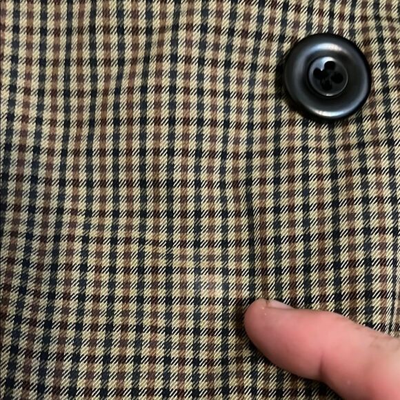 Dries Van Noten Plaid Button Closure Belt Pockets Jacket Luxury - Picture 15 of 15